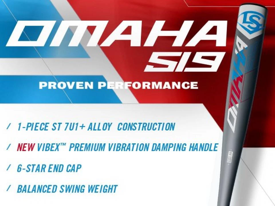 2019 Louisville Slugger OMAHA 519 (-3) 2 5/8" BBCOR