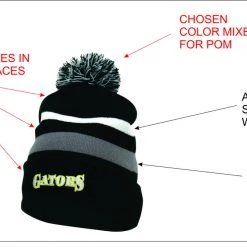 The Game Headwear QuickTurn Game Hats Quickturn Team Beanies | With Pom