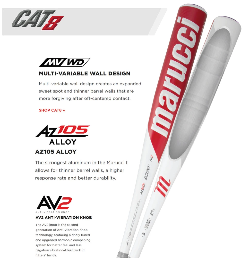 2019 Marucci CAT 8 (-10) Senior Big Barrel 1 2019 Marucci CAT 8 (-10) Senior Big Barrel