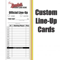 Texas Bat Company Custom Line Up Cards (12 Player - 5 Sub) Coaches Corner