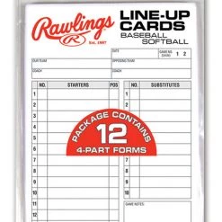 Rawlings Coaches Corner LINE UP CARDS FOR BASEBALL OR SOFTBALL - 17LU
